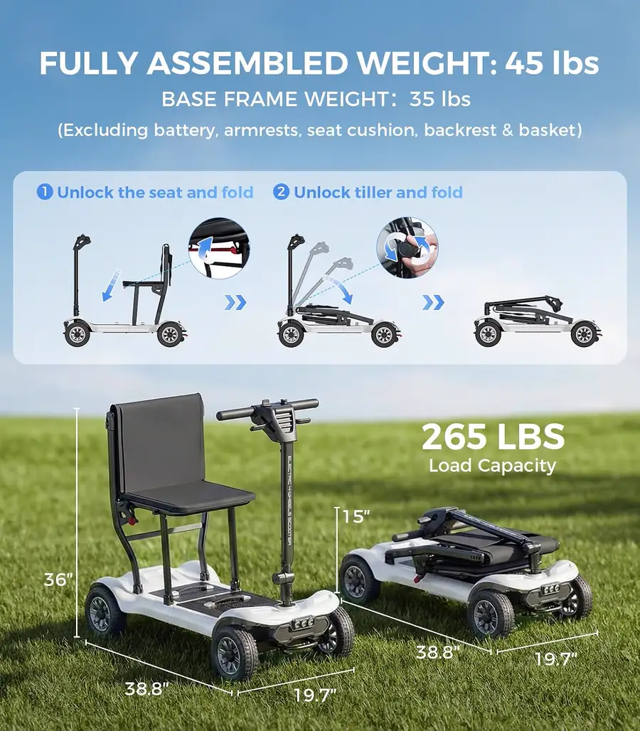 Paiseec D3 Pro Mobility Scooter thumbnail 2