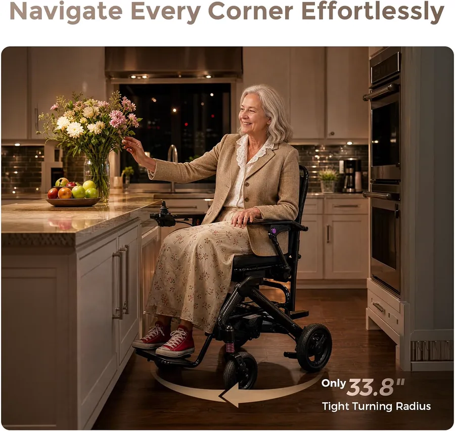 Paiseec Q3 Carbon Fiber Electric Wheelchair thumbnail 6