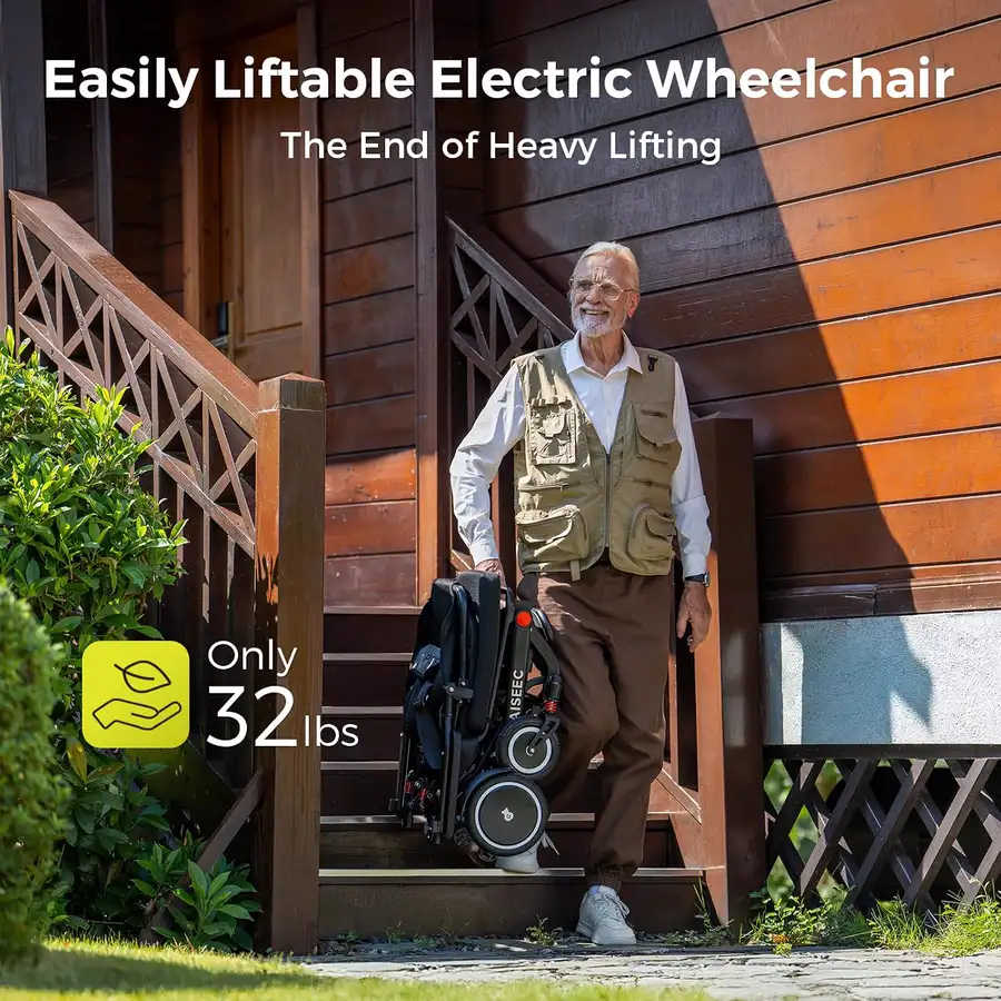 Paiseec Q3 Lightweight Folding Electric Wheelchair thumbnail 2
