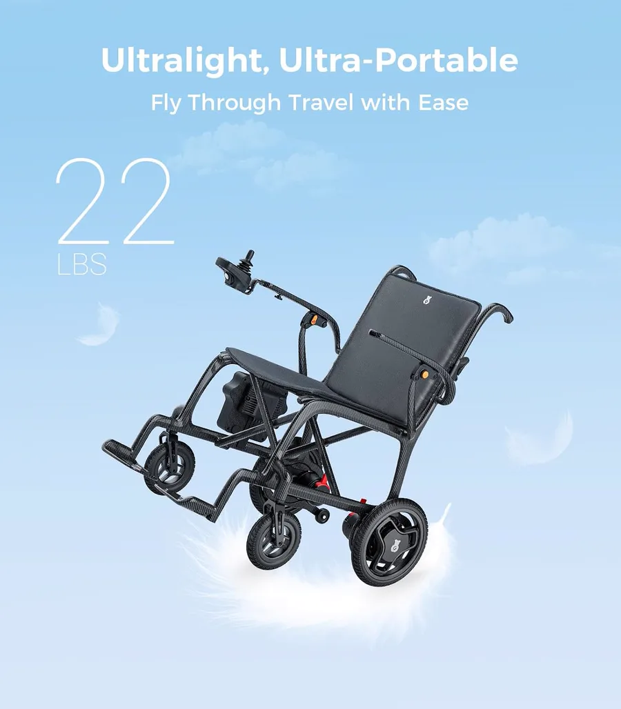 Paiseec Q5 Carbon Fiber Electric Wheelchair thumbnail 3